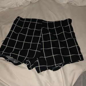 Black & White checkered skort